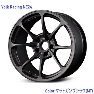 【納期要確認】Volk Racing NE24 SIZE:8.5J-18 +42(F2) PCD:100-5H Color:MT ホイール4本セット