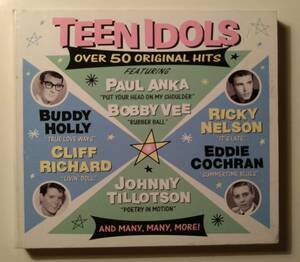 2枚組オールディーズ&ロカビリーオムニバス!V.A/TEEN IDOLS CD EDDIE COCHRAN BUDDY HOLLY BOBBY VEE CLIFF RICHARD ROCKABILLY 