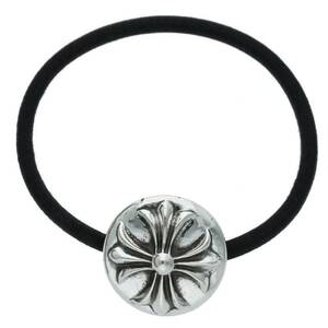 クロムハーツ Chrome Hearts HAIRBAND/クロスボールボタンヘアゴム シルバーコンチョ 中古 OS06