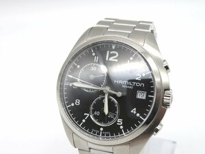 1円◆稼働◆ ハミルトン H765120 カーキ ブラック クオーツ メンズ 腕時計 M38002