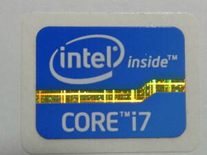 intel CPU Core i7 ロゴエンブレム ステッカー ロゴラベル 「エンブレムシール」 240523101
