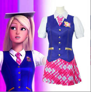 【墨】Barbie Princess Charm School バービー・グラマー・プリンセス・カレッジ Delancy Devin jk制服 ハロウィン お祭り コスプレ衣装
