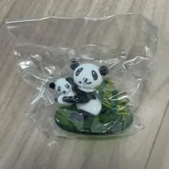 ナノフレンズ【ガラスフィギュア】パンダのおやこ