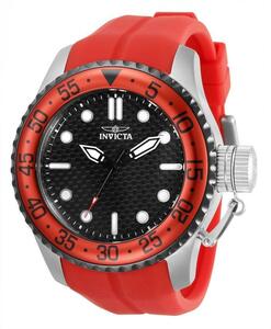 新作★SCUBA★カーボンダイアル★レッド★Invicta★ 正規品