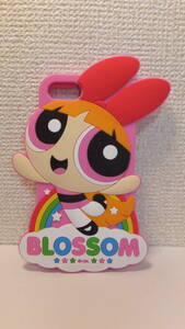 ★The Powerpuff Girls★Blossom I-PHONE CASE 6 CARTOON NETWORK　パワーパフガールズ　ブロッサム携帯電話ケースシリコン　USED IN JAPAN
