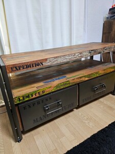 フェルム インダストリアル TVボード FERUM INDUSTRIAL テレビ台 ディーボディ d-Bodhi 古材 ジャーナルスタンダードファニチャー 美品 