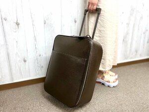 極美品 LOUIS VUITTON ルイヴィトン タイガ ぺガス 45 グリズリ キャリーバッグ キャリーケース バッグ M23278 茶 71364