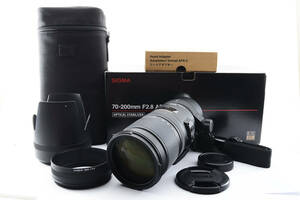 元箱 ケース付 ★極上美品★ SIGMA シグマ APO 70-200mm F2.8 EX DG OS HSM SIGMA SA Mount 望遠ズームレンズ (3190)