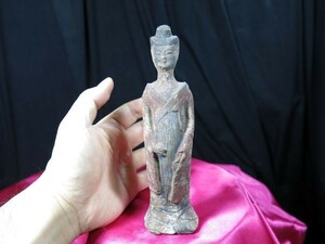 彩色俑　小　北魏時代　遺跡発掘品　副葬品　明器　陶器　中国　386年 - 534年