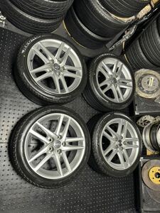 トヨタ クラウン 200系 アスリート 後期 純正 18インチ 8J＋45 PCD114.3 5穴 REGNO GR-XI 225/45R18 プリウスα エスティマ カムリ 流用等