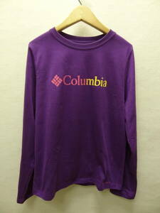 全国送料無料 コロンビア Columbia レディース パープル色 TITANIUM OMNI-DRY 高機能性素材 ポリ100%素材 長袖Tシャツ Mサイズ