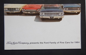 カタログ　アメリカ車 フオード　1964年　小型総合カタログ　　英文　