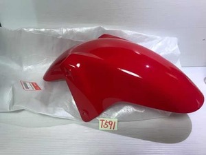 ☆T591 新品です VFR800FI RC46 フロントフェンダー 赤 61100-MBG-020ZB