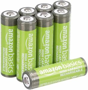 8個 Amazonベーシック 充電池 充電式ニッケル水素電池 単3形8個セット (最小容量2400mAh、約400回使用可能)