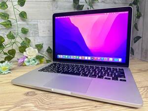 【美品♪】MacBook Pro 2015 Retina (A1502)MF843J/A[Core i7(5557U)3.1Ghz/RAM:16GB/SSD:512GB/13インチ]Montery 動作品