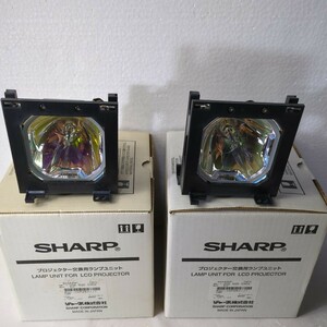 SHARP プロジェクター 交換用 ランプユニット ２個 bqc-xgp25 X / / 1 交換 プロジェクタ 映像 ランプ ハウジング BQC-XGP25X 説明書 ８０