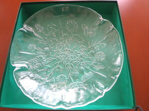 コスタボダ KOSTA BODA ◆ ウラ ULLA 30cm ガラスプレート 大皿　◆ 箱入 未使用　◆ 廃盤　希少