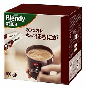 AGF ブレンディ スティック カフェオレ 大人のほろにが 100本 【 スティックコーヒー 】