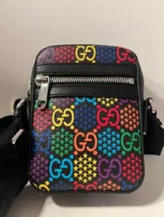 【美品】GUCCI グッチ GGサイケデリック マルチカラー ショルダーバッグ