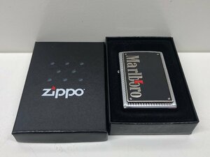 36【未使用】Marlboro　マルボロ　ZIPPO　ジッポ　オイルライター　喫煙具　喫煙グッズ 　コレクション　箱　火花確認済み