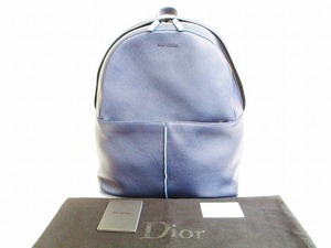 【新品同様】ディオール Dior HOMME オム レザー リュックサック バックパック メンズ
