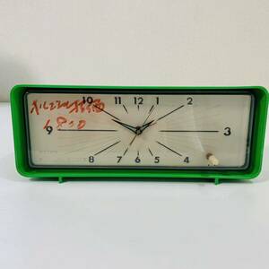 アンティーク 昭和レトロ SEIKO セイコー MUSICAL CLOCK 1BM830 オルゴール 数え唄 グリーン 置時計 アナログ