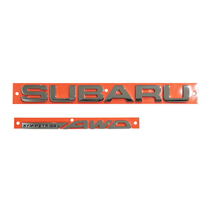 USスバル純正 SUBARU SYMMETRICAL AWD リアエンブレム ゲートエンブレム フォレスター インプレッサ アウトバック 93073SC110