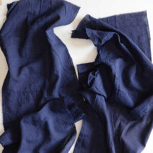 襤褸 古布 木綿 無地 はぎれ 2枚セット ジャパンヴィンテージ ファブリック テキスタイル リメイク素材 boro japanese fabric vintage