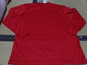【新品】アシックス 速乾長袖Tシャツ XO 赤