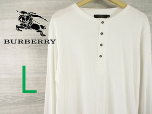 BURBERRY●トーマス バーバリー＜コットン ロンT 長袖Tシャツ＞●M612c