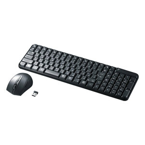 マウス 付き ワイヤレス キーボード コンパクト ブラック サンワサプライ SKB-WL25SETBK 新品