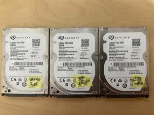 中古 ハードディスク 500GB×3台SET Seagate（シーゲート）製 ■SATA 2.5インチ