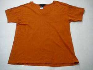 1753 GUCCI グッチ Vネック 半袖Tシャツ オレンジ メンズ Mサイズ