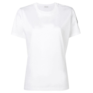 送料無料 L15 MONCLER モンクレール 新品本物 8063700 8390X ホワイト ビックロゴ クルーネック 半袖 Tシャツ size XL