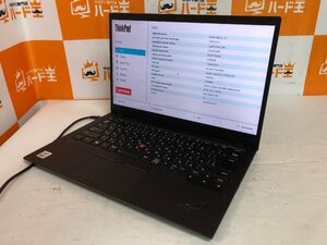 【ハード王】1円～/ノート/Lenovo ThinkPad X1 Carbon 20V9CTO1WW/Corei7-10510U/16GB/ストレージ無/11404-J21