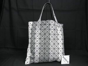 1円 ■新品同様■ BAO BAO ISSEY MIYAKE バオバオイッセイミヤケ ルーセント マット PVC トートバッグ ショルダーバッグ グレー系 AQ7265