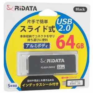 【ゆうパケット対応】RiDATA USBメモリー RI-OD17U064BK 64GB [管理:1000025506]