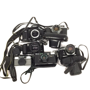 1円 Canon EOS Kiss PANORAMA/OLYMPUS OM-1/Nikon F-801 等 含む フィルムカメラ 等 まとめ セット