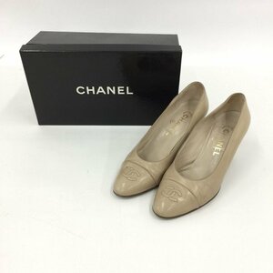 CHANEL シャネル ココマーク パンプス サイズ37【CEAN3008】