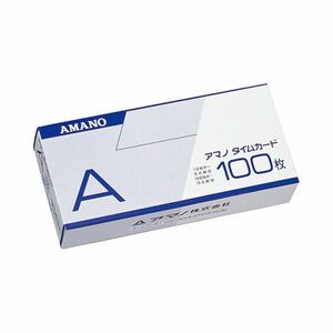 【新品】(まとめ) アマノ 標準タイムカード Aカード 月末締／15日締 1パック（100枚） 【×10セット】