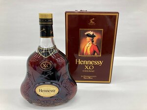 Hennessy　ヘネシー　XO　コニャック　金キャップ　クリアボトル　700ml　40％　箱付き　未開栓　国外酒【CEAN4003】