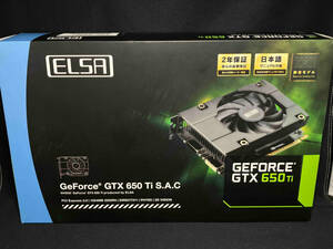 ジャンク 動作未確認 ELSA GeForce GTX 650 Ti S.A.C GD650-1GERT GD650-1GERT グラフィックカード
