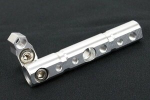 送料185円 バイク用 銀 クランプバー 延長バー ミラー固定タイプ マルチホルダー スマホホルダー マルチブラケット スマートフォン ナビ