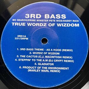 12inch 3RD BASS / TRUE WORDZ OF WIZDOM