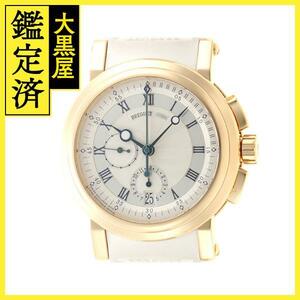 Breguet　ブレゲ　マリーンII　クロノグラフ　5827BA/12/5ZU　自動巻き　YG　ラバー　100M　【432】2143400208251