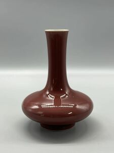 古中国 大清乾隆年製 在銘 花瓶 