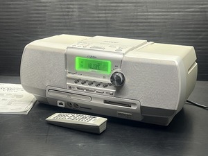 ビクター Victor メモリーポータブルシステム リモコン&説明書付き Clavia CD MD カセット ラジオ USB／RD-M2