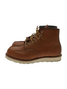 RED WING◆レースアップブーツ・6インチモックトゥ/US9.5/ブラウウン/レザー