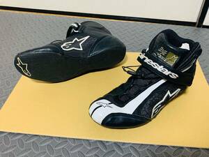 アルパインスターズ レーシングシューズ 26cm相当 US8.5 EU41 ブラック ドライビングシューズ Alpinestars