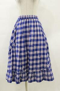 Candy Stripper / SWITCH OVER CHECK SKIRT 2 ブルー H-23-12-06-039-PU-SK-NS-ZH